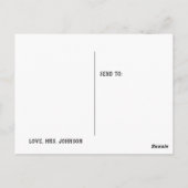 ペンギンとトゥーカンかわい恋しく思い先生 ポストカード (裏面)