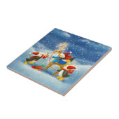 ペンギンとトナカイ タイル (側面)