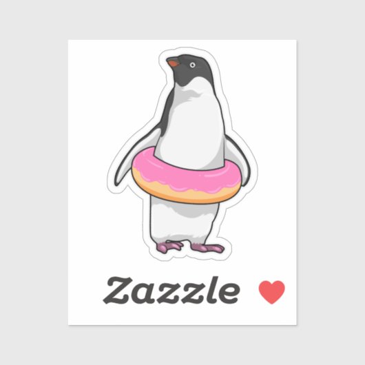 ペンギンとドーナツ シール (シート)