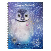 ペンギンとハート手帳 ノートブック (正面)