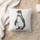 ペンギンとバンダナ クッション (ブランケット)