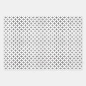 ペンギンとペンギンの黒花 ラッピングペーパーシート (正面2)