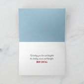 ペンギンとホッキョクグマがソリに乗る シーズンカード (内部)