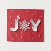 ペンギンとホッキョクグマでペーパーカットJOY タペストリー (正面(横))