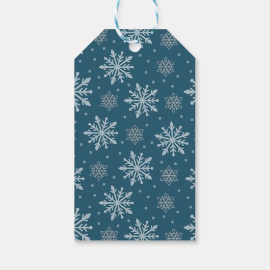 ペンギンとポーラーベアーウィンター誕生日 ギフトタグ (裏面)