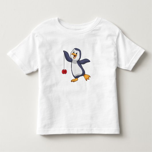 ペンギンとヨーヨー トドラーTシャツ (正面)