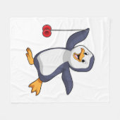 ペンギンとヨーヨー フリースブランケット (正面(横))