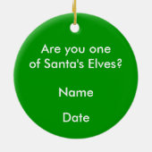 ペンギンとレプレシャンの漫画オーナメント セラミックオーナメント (裏面)