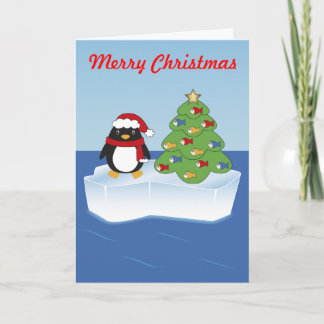 ペンギンと彼のクリスマスツリー シーズンカード