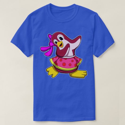 ペンギンと踊るスカート Tシャツ (デザイン正面)