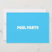 ペンギンと青い風船 招待状 (裏面)