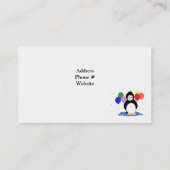 ペンギンと風船 名刺 (裏面)