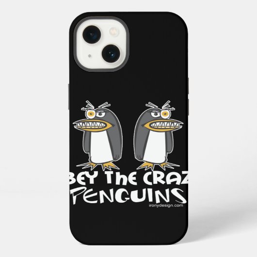 ペンギンに従熱狂するう iPhoneケース (裏面)