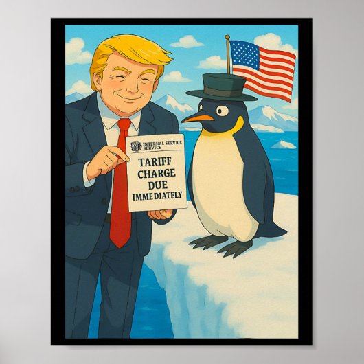 ペンギンに関税を課す切り株の私 ポスター (正面)