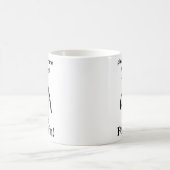 ペンギンに飛び方を教えてもらおう!かわいいペンギンのおもしろデザイン コーヒーマグカップ (中央)