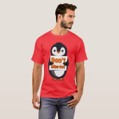 ペンギンのお知らせスロー枕 Tシャツ (正面フル)