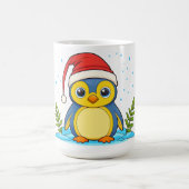 ペンギンのお祝いホリデー コーヒーマグカップ (中央)