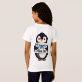ペンギンのお見逃し注意サイン Tシャツ (裏面フル)