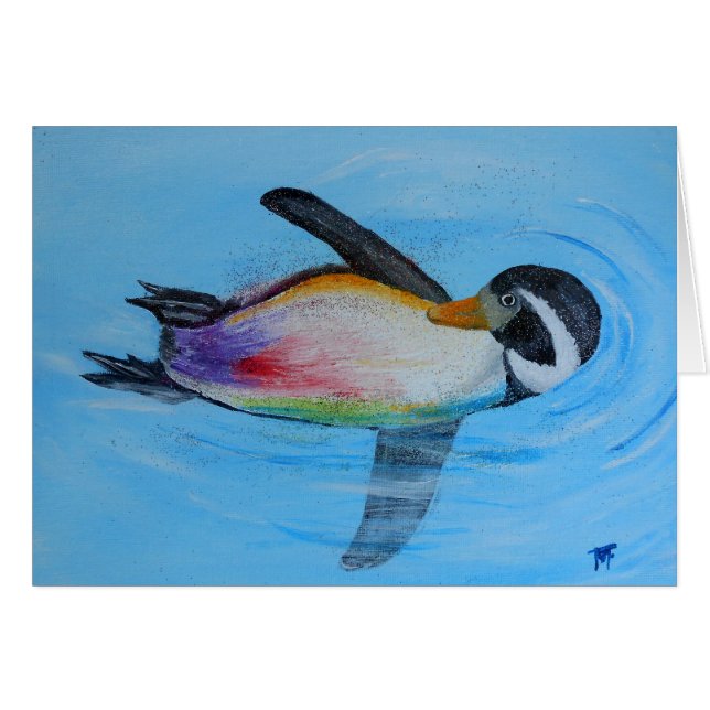 ペンギンのしぶき (正面横)