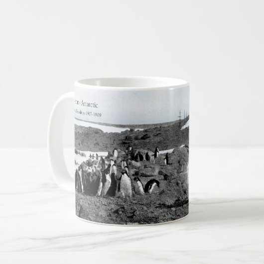 ペンギンのためのShackletonのNimrodの蓄音機音楽 コーヒーマグカップ (正面左)