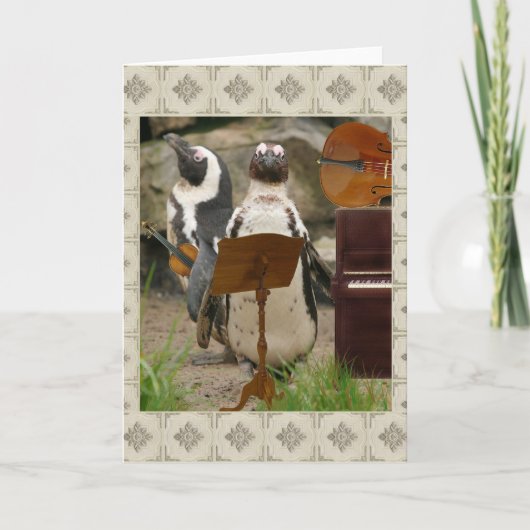 ペンギンのひものアンサンブル カード (正面)