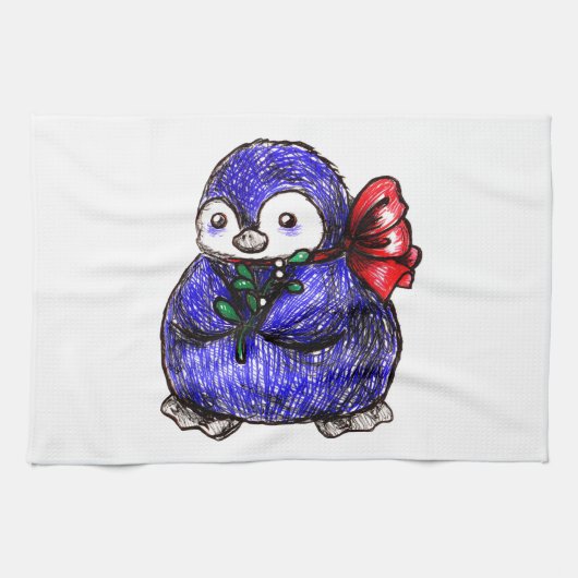 ペンギンのひよこ キッチンタオル (横)