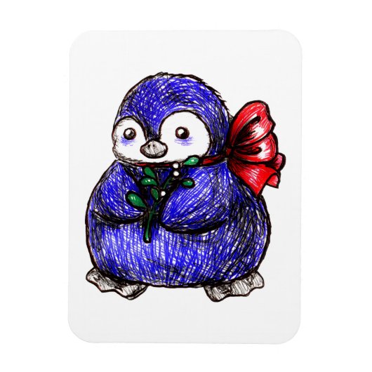 ペンギンのひよこ マグネット (縦)