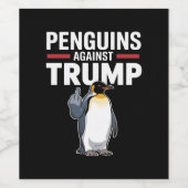 ペンギンのひれを上げろ トランプに抵抗するペンギン ワインラベル (シングルラベル)