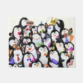 ペンギンのオマドハッピーペンギンパーティー ドアマット (正面)