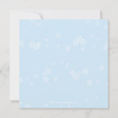 ペンギンのカップルのクリスマスの休日のパーティの招待状 招待状 (裏面)