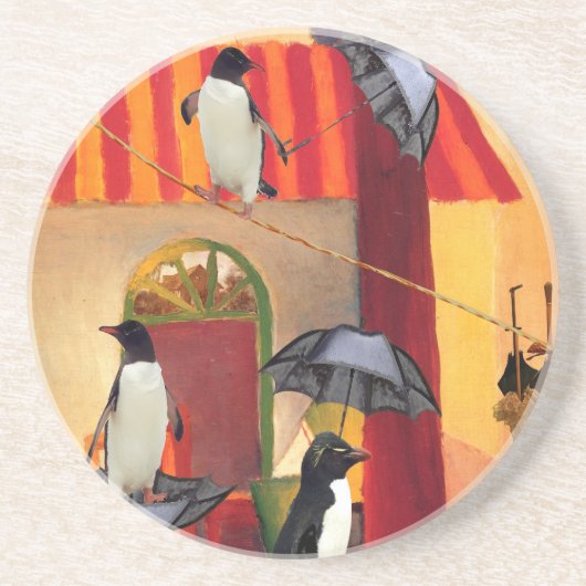 ペンギンのカフェ コースター (正面)