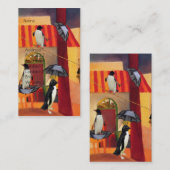 ペンギンのカフェ 名刺 (正面/裏面)