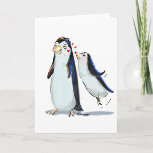 ペンギンのキス カード