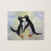 ペンギンのキス ドローイングパズル ジグソーパズル (横)