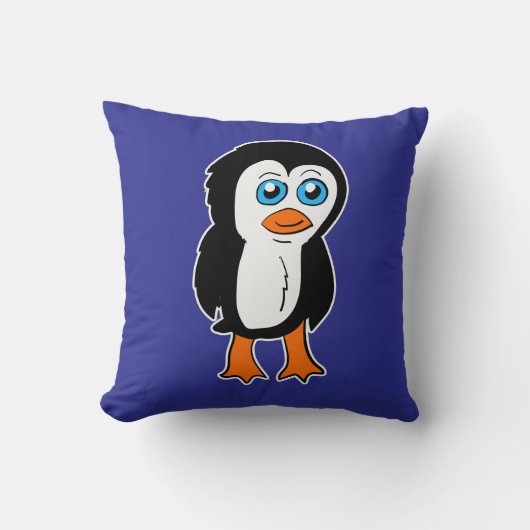 ペンギンのキャラクター クッション (正面)