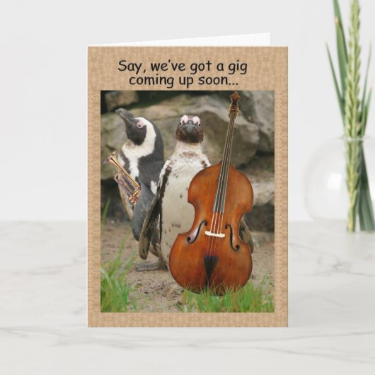 ペンギンのギグの招待 招待状 (正面)