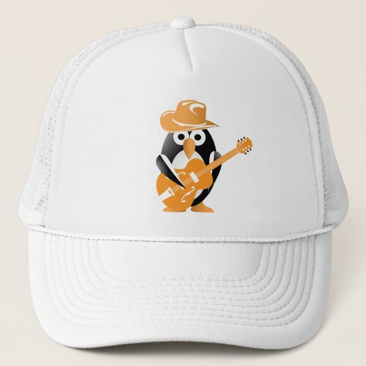 ペンギンのギタリスト キャップ (正面)