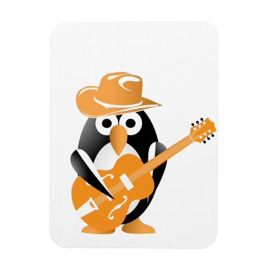 ペンギンのギタリスト マグネット (縦)