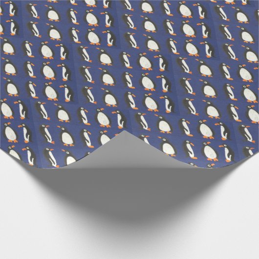ペンギンのギフト包むこと ラッピングペーパー (角)