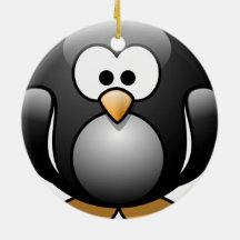 ペンギンのクリスマスのオーナメント