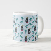 ペンギンのクリスマスアート ジャンボコーヒーマグカップ (正面右)