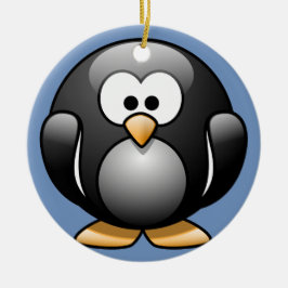 ペンギンのクリスマスオーナメント セラミックオーナメント