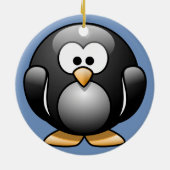 ペンギンのクリスマスオーナメント セラミックオーナメント (裏面)