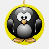 ペンギンのクリスマスオーナメント セラミックオーナメント (裏面)