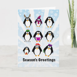 ペンギンのクリスマスカード シーズンカード