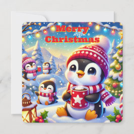 ペンギンのクリスマスカード シーズンカード