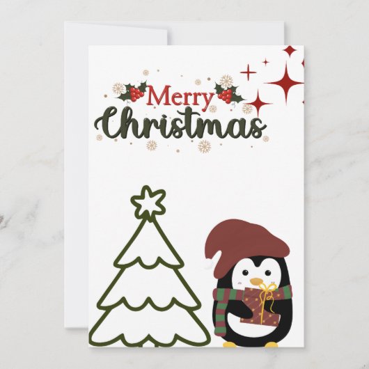 ペンギンのクリスマスカード シーズンカード (正面)