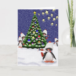 ペンギンのクリスマスパライソアートカスタム シーズンカード