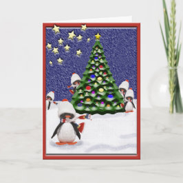 ペンギンのクリスマスパライソアートカスタム シーズンカード