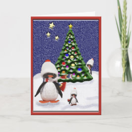 ペンギンのクリスマスパライソアート オーダーメイド シーズンカード